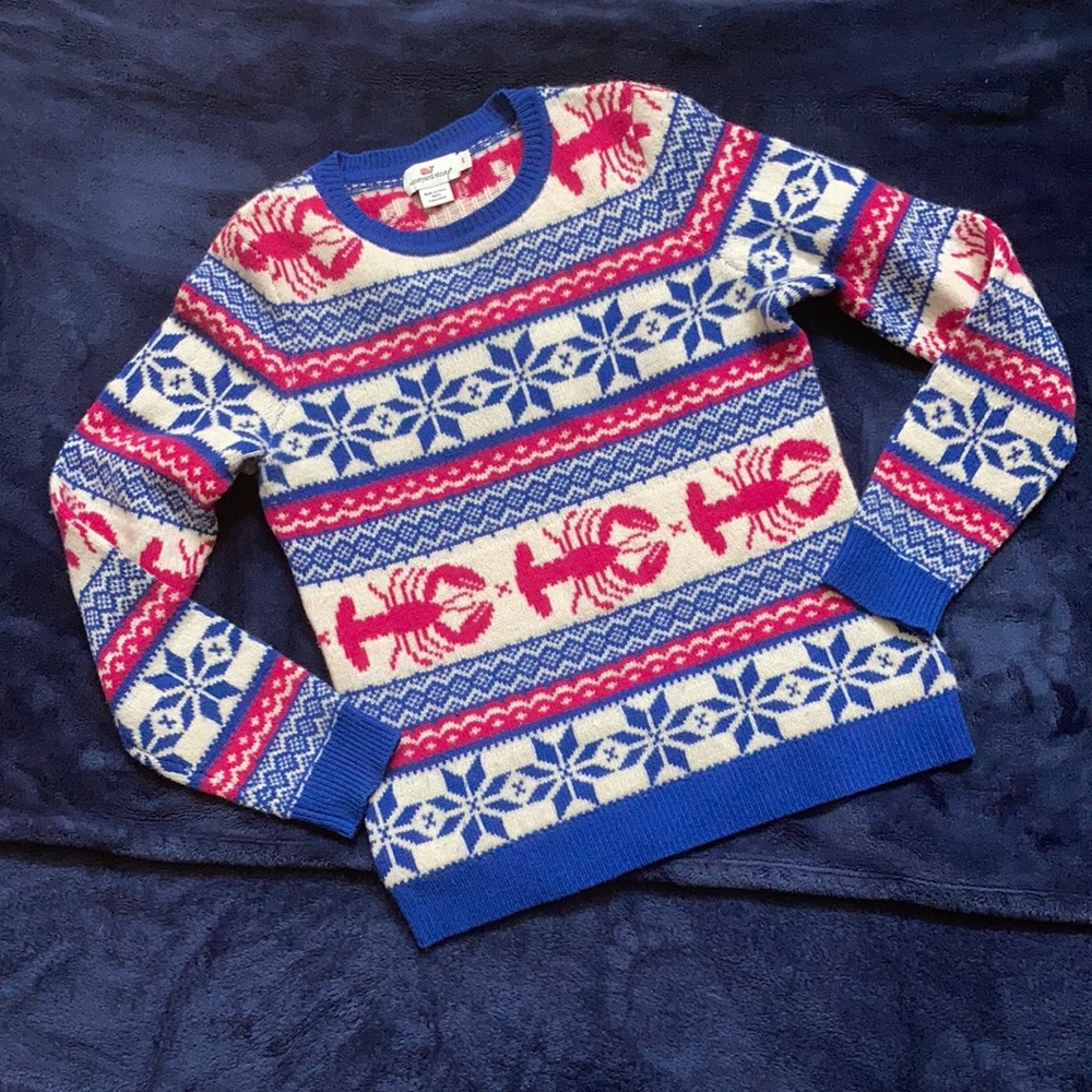Vineyard Vines Fair Isle Lobster Sweater - Picture 1 of 8